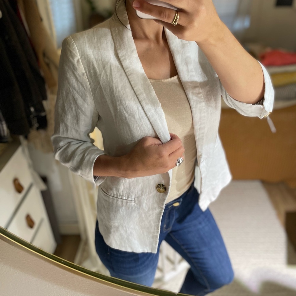White blazer